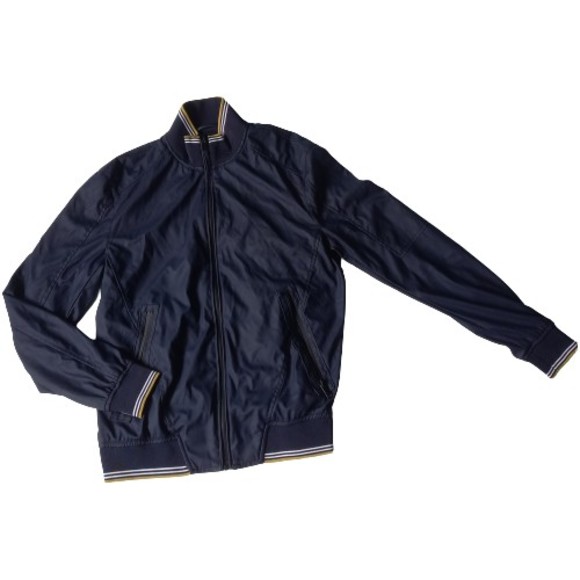 Zara Jackets & Blazers - Size S 8 Zara Below Hip Length Navy w Striped Edges Jacket